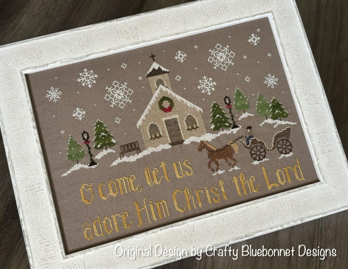Christmas Village Church by Crafty Bluebonnet Designs