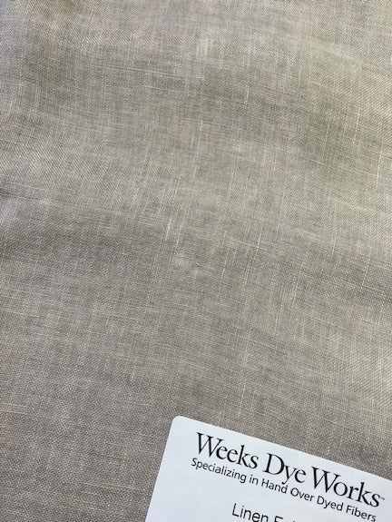 32 Count Linen, Stitcher's Quarter - Confederate Gray by Weeks Dye Works