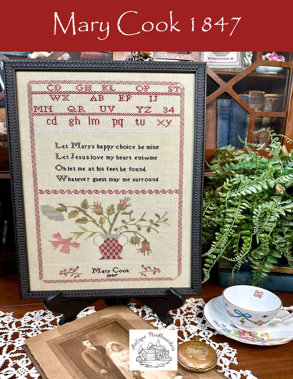 Mary Cook 1847 by Antique Needleworkers