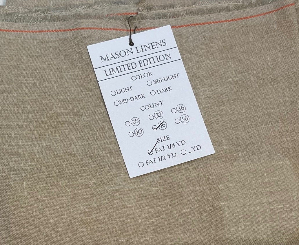 46 Count Linen - Stitcher's Quarter - "Limited Edition" #2 by Mason Linens