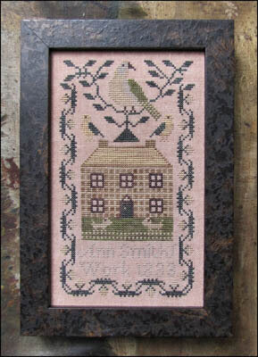 A Miniature Quaker Sampler by Kathy Barrick