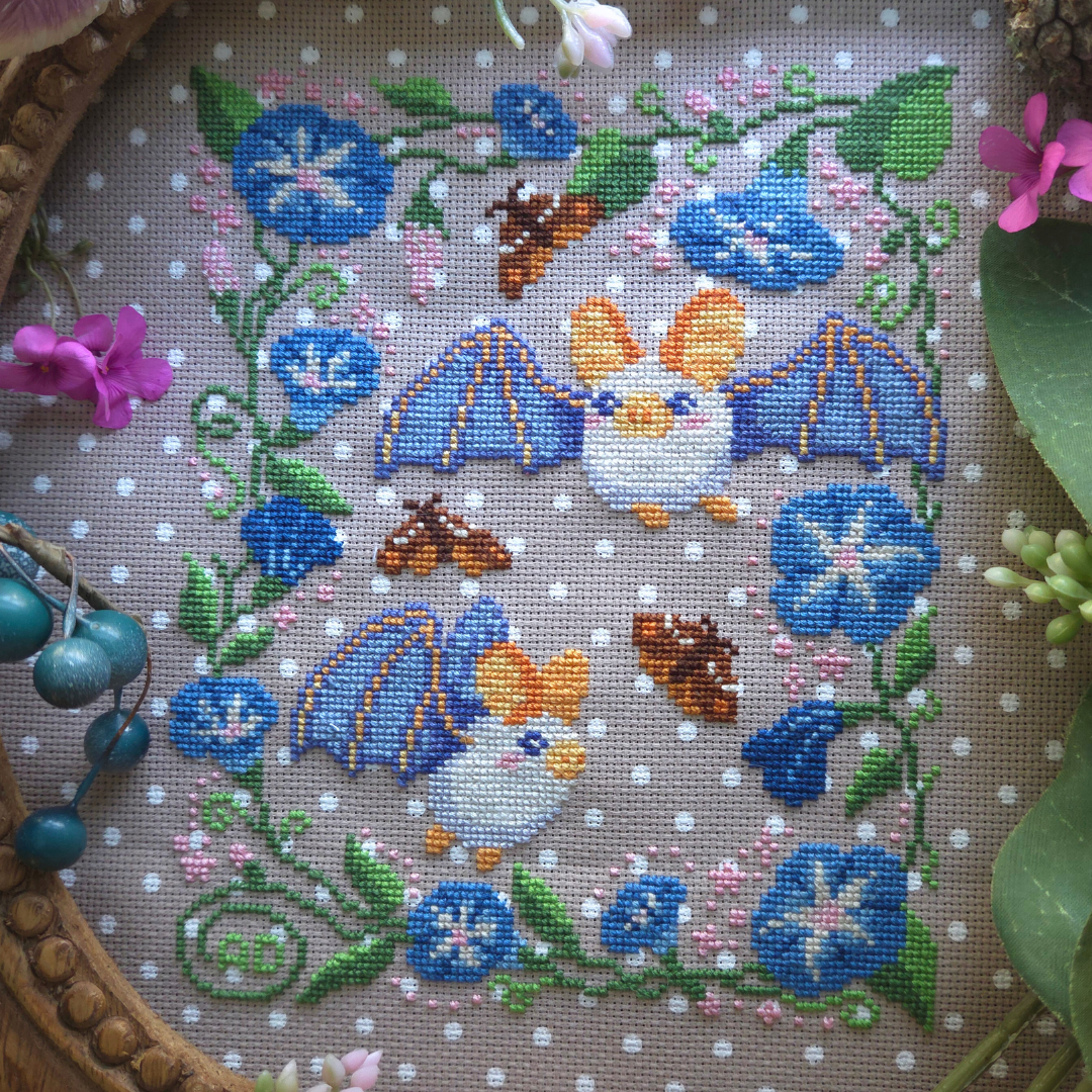 Ghost Bat Sampler by BAD Stitch - PREORDER