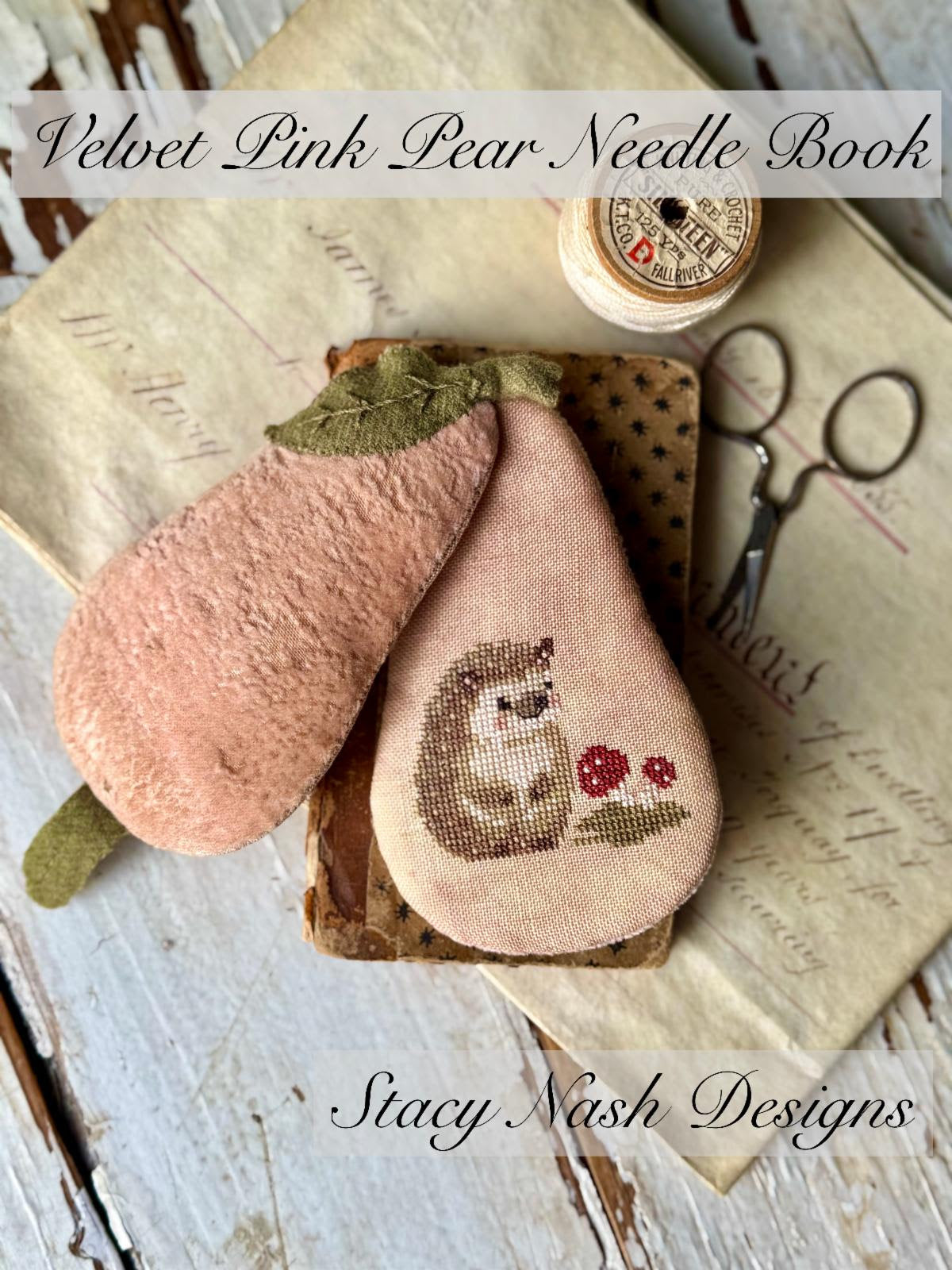 Pink Pear Needle Book by Stacy Nash