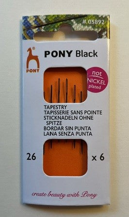 Pony Needles - Black, Size 26