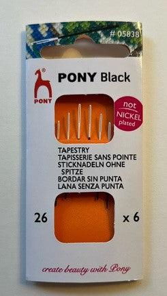 Pony Needles - White Eye, Size 26