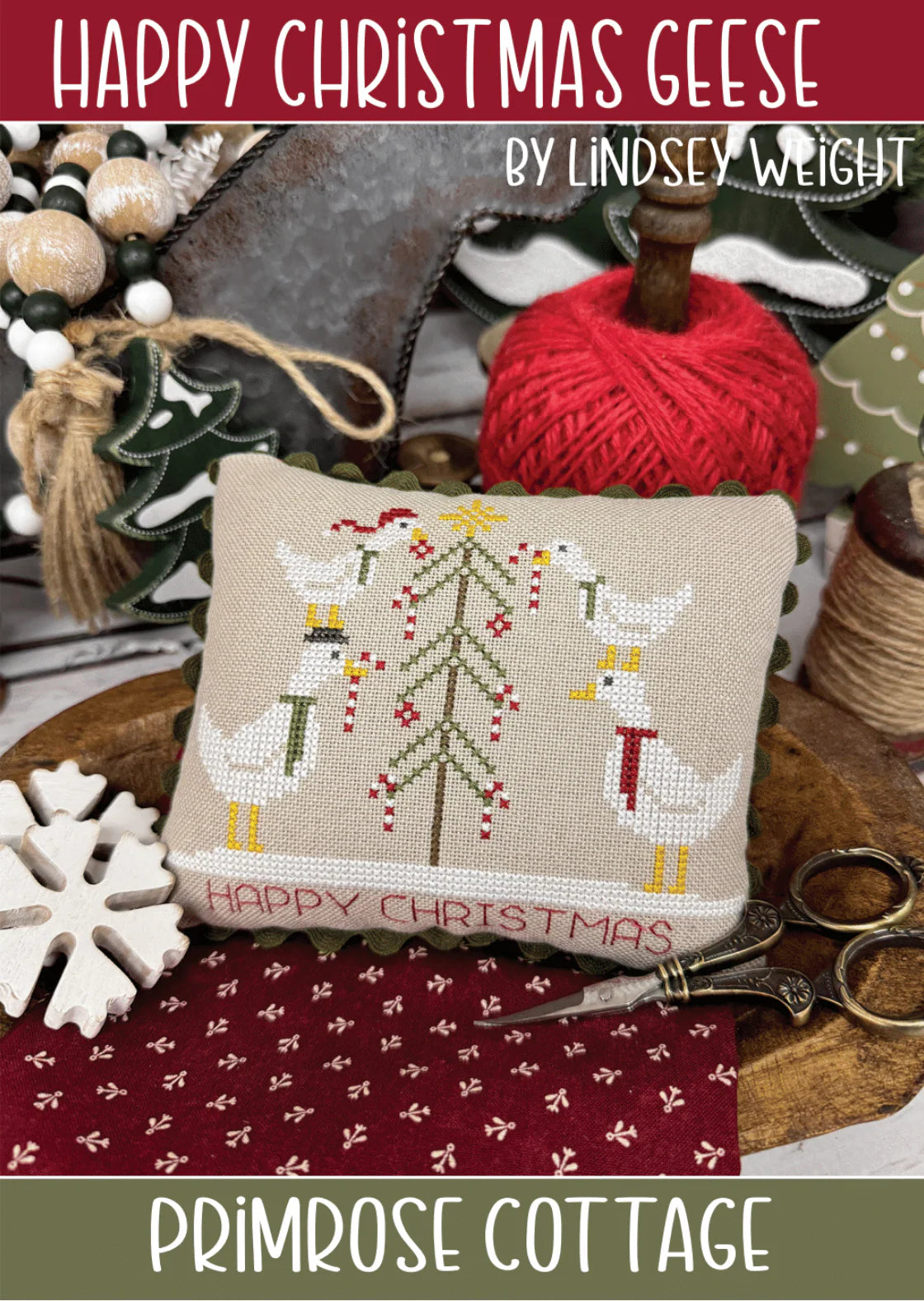 Happy Christmas Geese by Primrose Cottage
