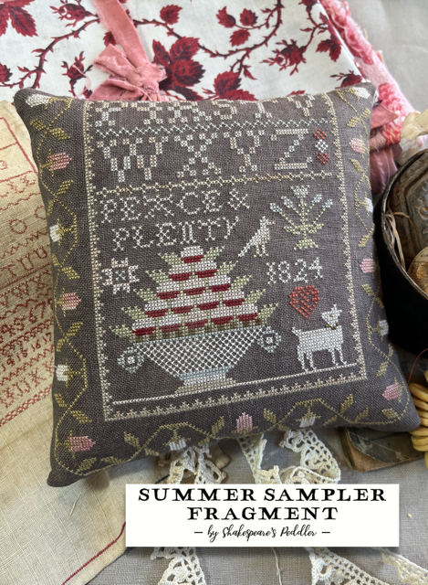 Summer Sampler Fragment by Shakespeare's Peddler