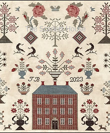 Red Manor Sampler by The Scarlett House