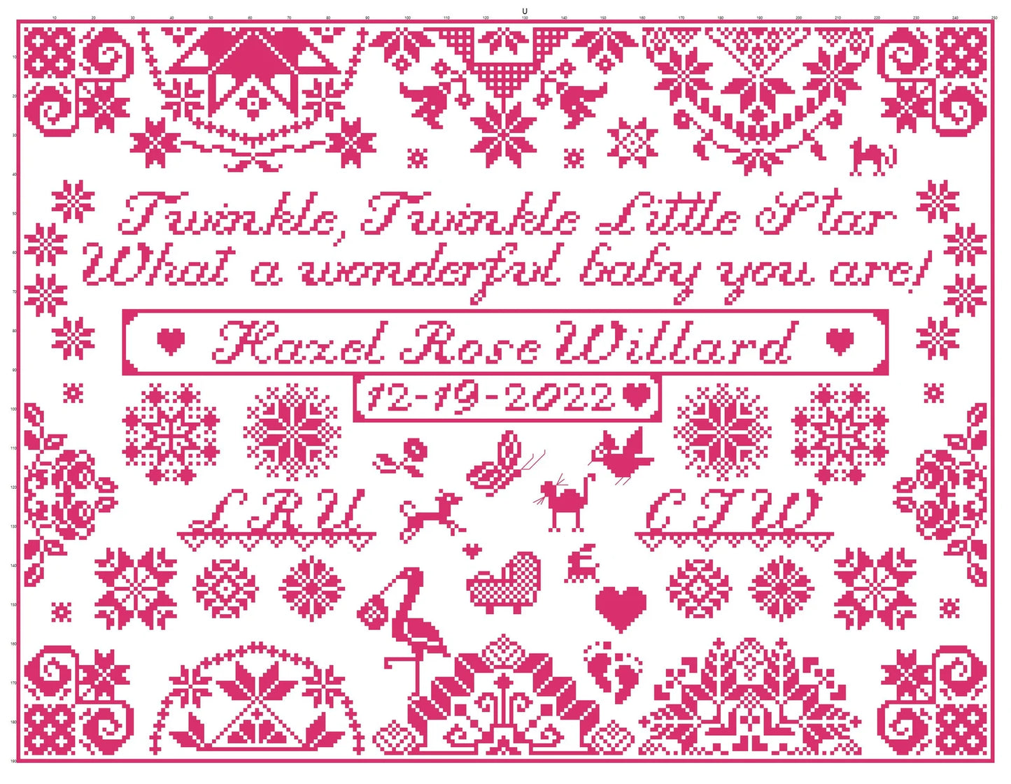 Welcome Baby Girl by Wisdom Tree Needlework