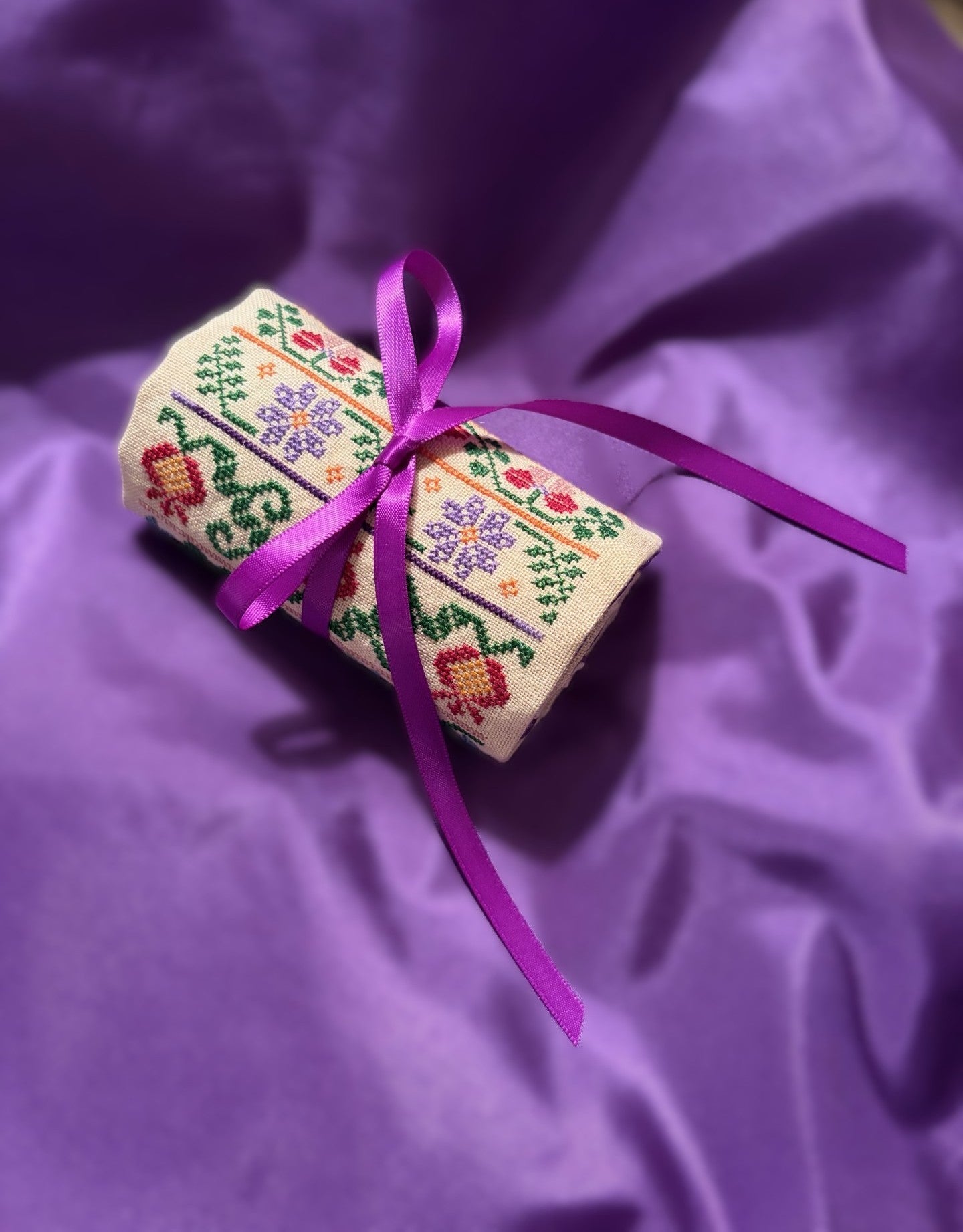 In Bright and Merry Order-A Band Sampler Needle Roll by My Sister's Samplers
