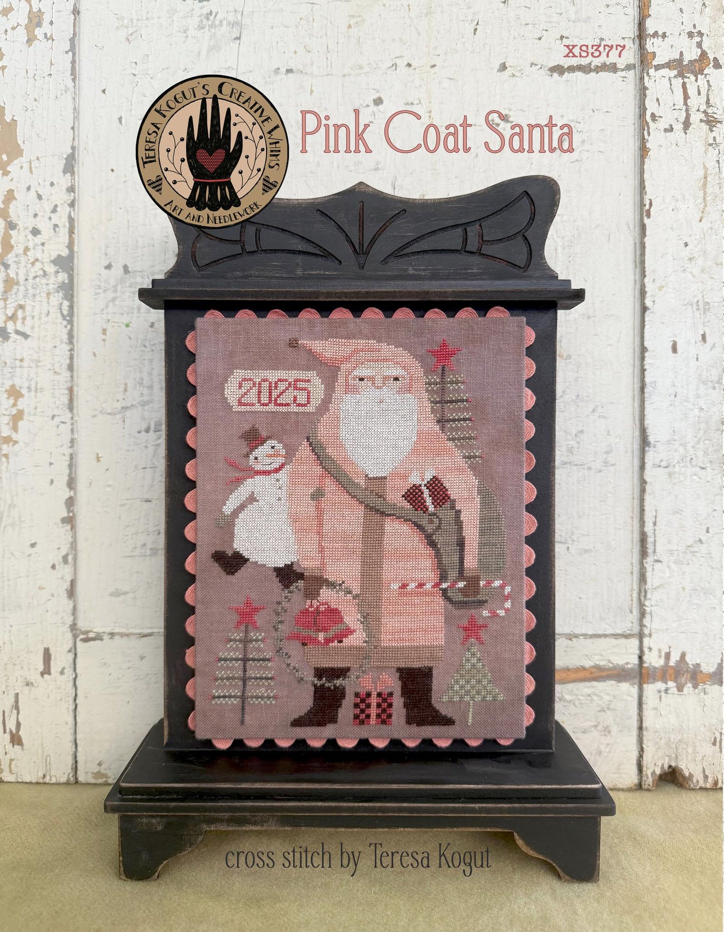 Pink Coat Santa by Teresa Kogut