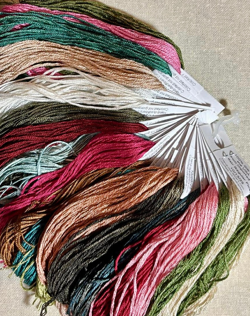 Hand-dyed Fibers Silk Pack for Rose Sonata by Jan Hicks Creates