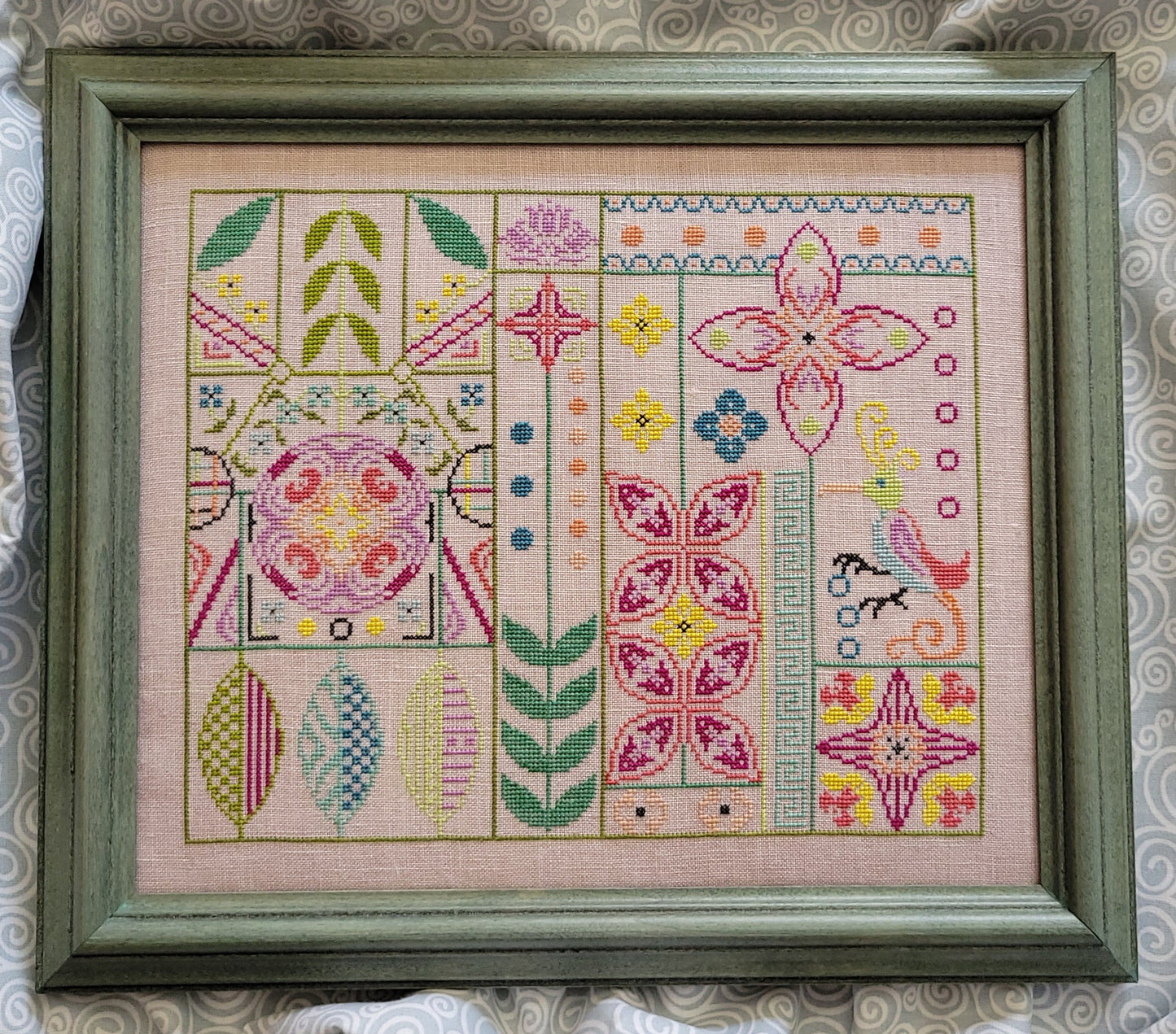 Funky Bird from Wildflower Stitching