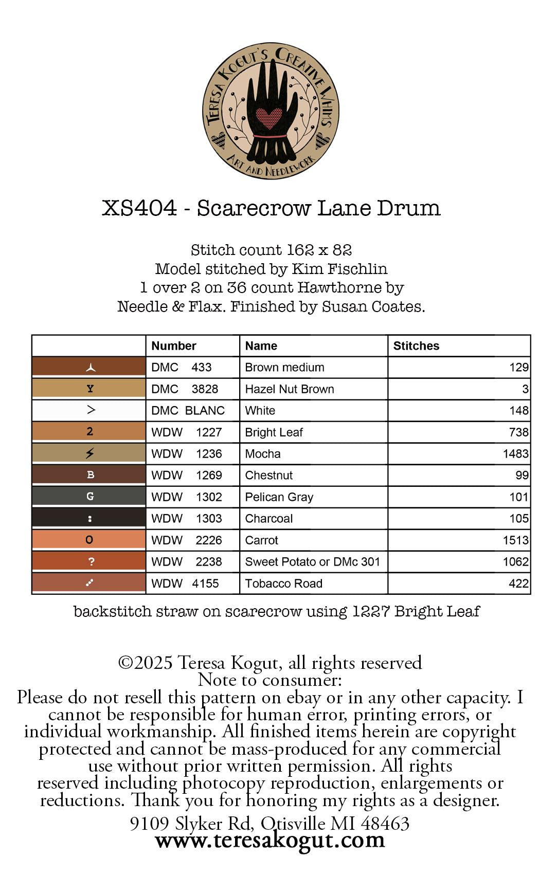 Scarecrow Lane Drum by Teresa Kogut