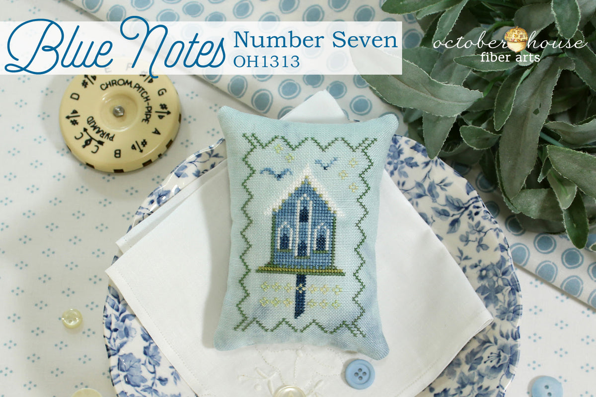 Blue Notes #7 by October House Fiber Arts