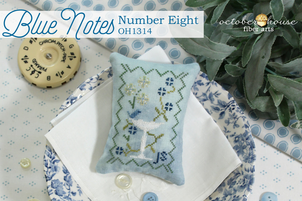 Blue Notes #8 by October House Fiber Arts