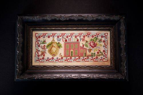 The Rose and The Giant Pear 1888 by Hands Across the Sea Samplers
