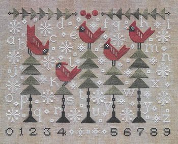 Chilly Cardinals Sampler by Artful Offerings
