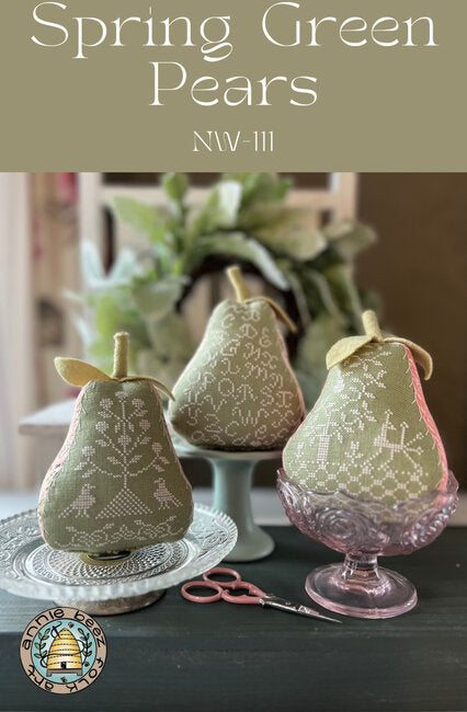 Spring Green Pears by Annie Beez Folk Art