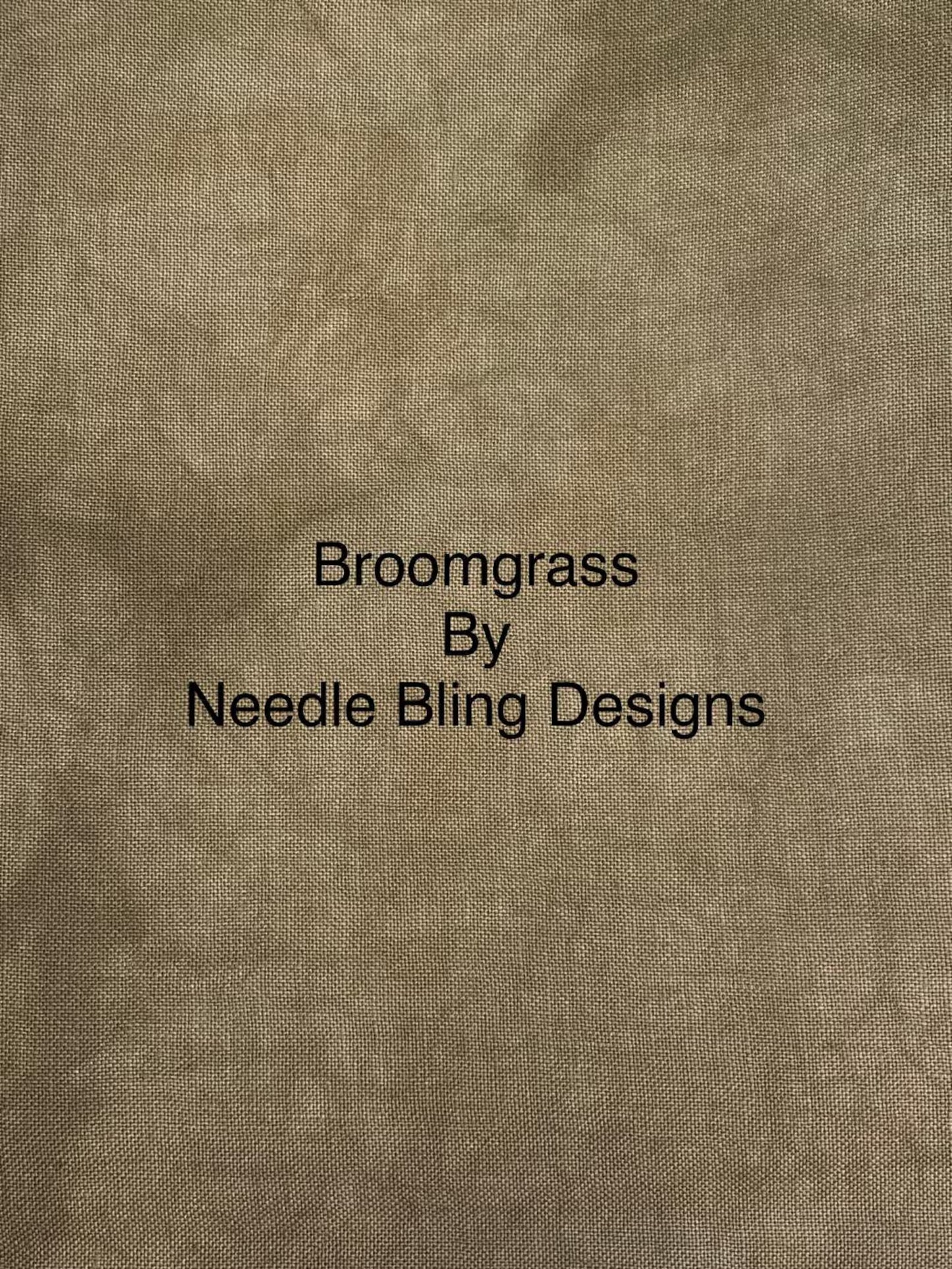 36 Count Linen - Stitcher's Quarter - "Broomgrass" by Needle Bling Designs