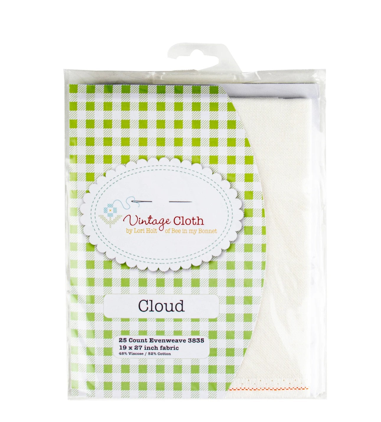 25 Count Evenweave - 19" x 27" - "Cloud" Vintage Cloth by Lori Holt