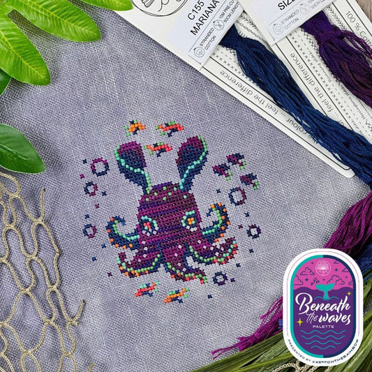 xStitch the Rainbow Pattern - Deep Sea Dumbo by The Stitch Crypt