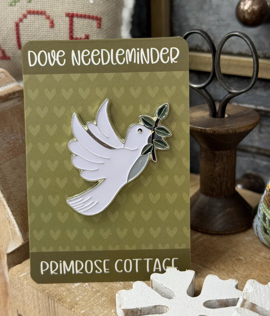 Dove Needle Minder by Primrose Cottage