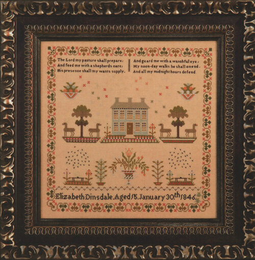Elizabeth Dinsdale 1846 by Hands Across the Seas Samplers