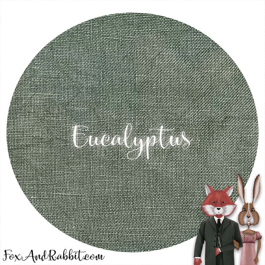 18 Count Aida - Stitcher's Quarter - "Eucalytpus" by Fox & Rabbit