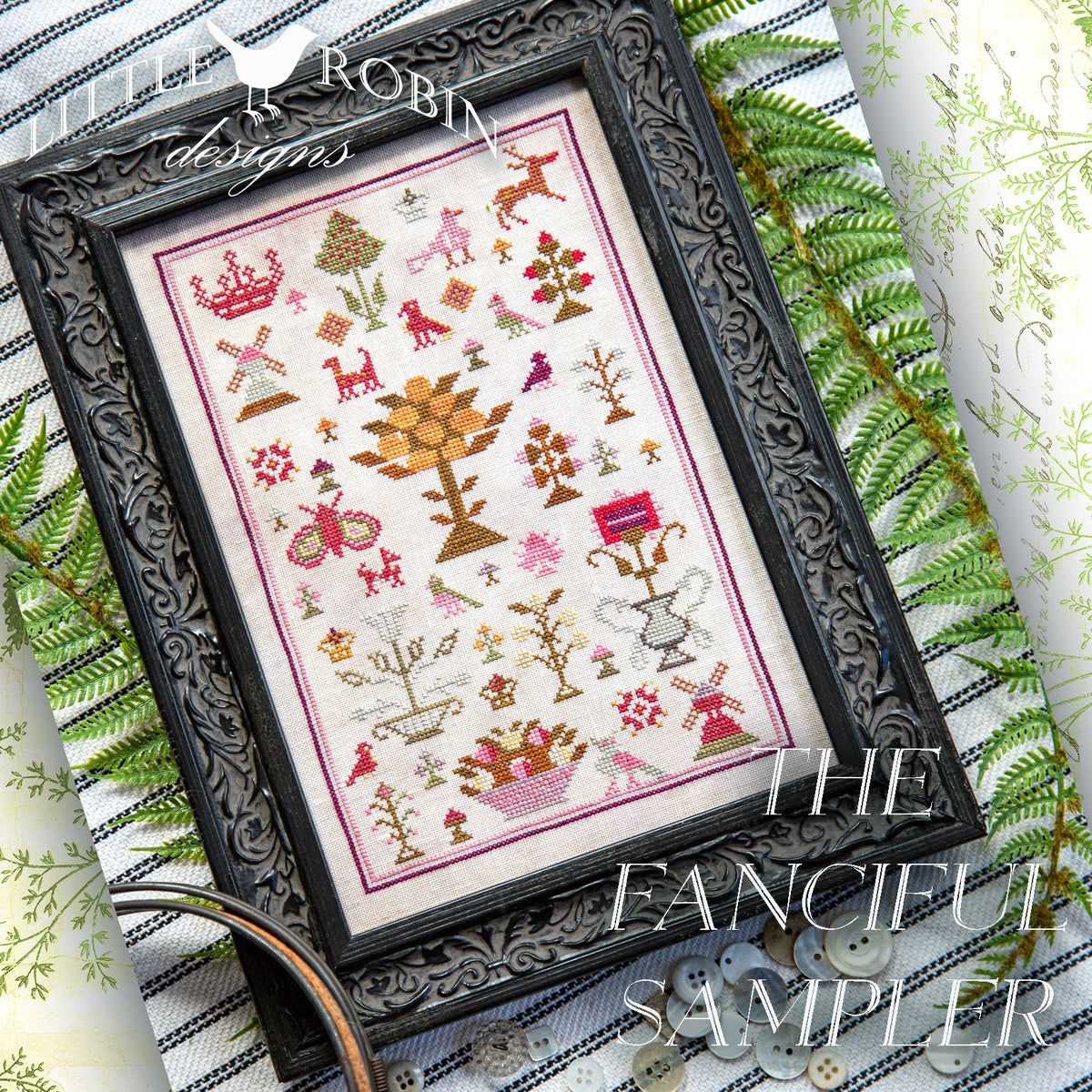 The Fanciful Sampler by Little Robin Designs – Stitchwork Design Co