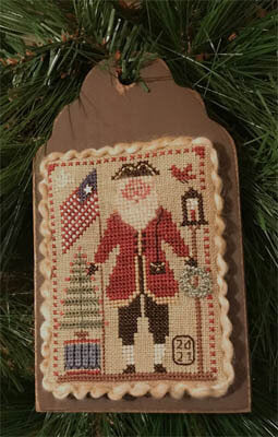 Flag Waving Santa by Homespun Elegance