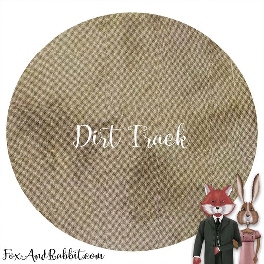 32 Count Linen - Stitcher's Quarter - "Dirt Track" by Fox & Rabbit