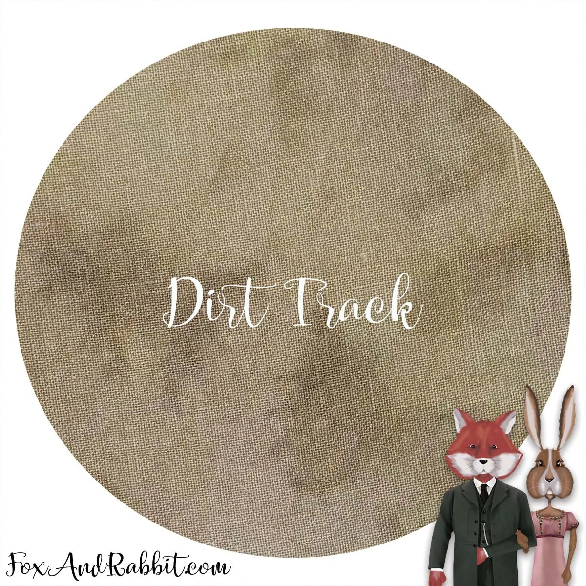 14 Count Aida - Stitcher's Half - "Dirt Track" by Fox & Rabbit