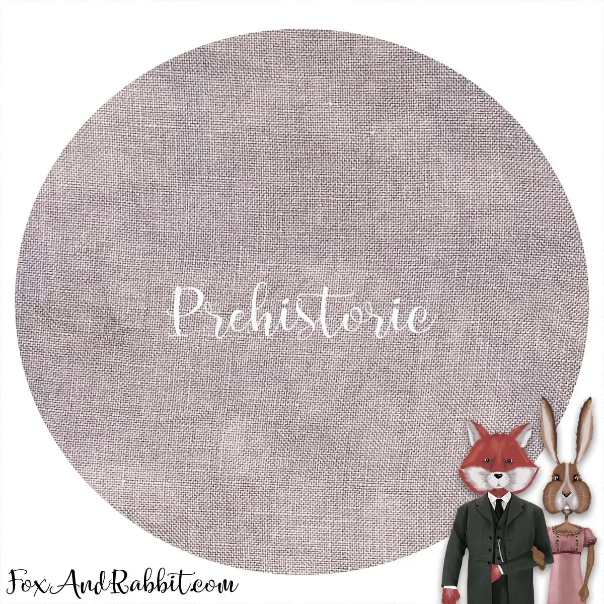 40 Count Linen - Stitcher's Half - "Prehistoric" by Fox & Rabbit