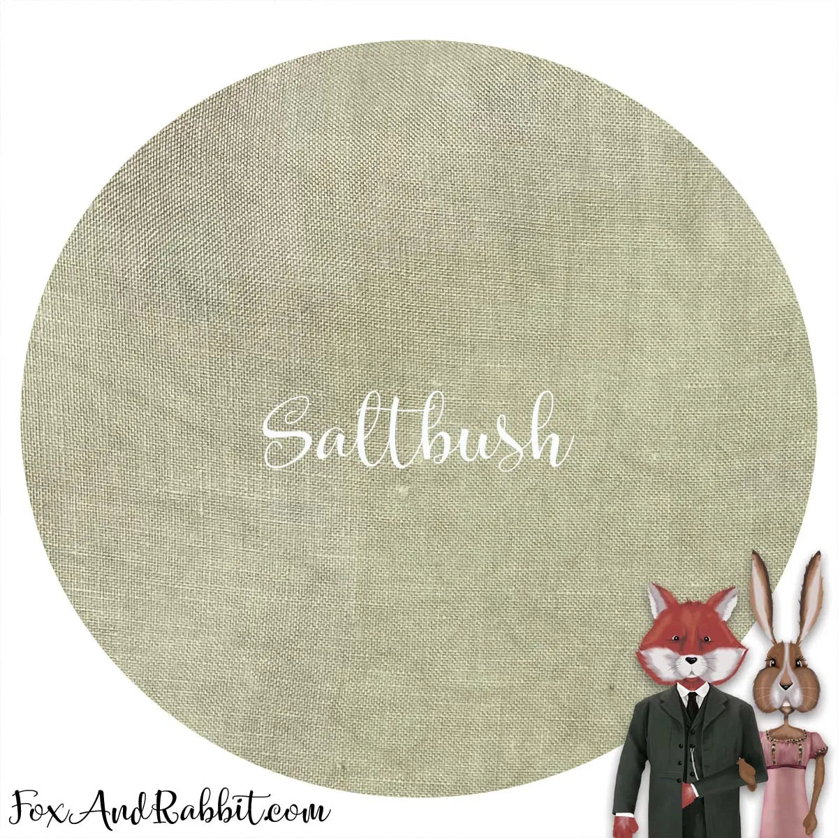 36 Count Linen - Stitcher's Quarter - "Saltbush" by Fox and Rabbit