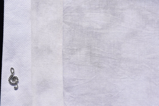 14 Count Aida - Stitcher's Half - "Greystone" by Grace Notes Fabrics