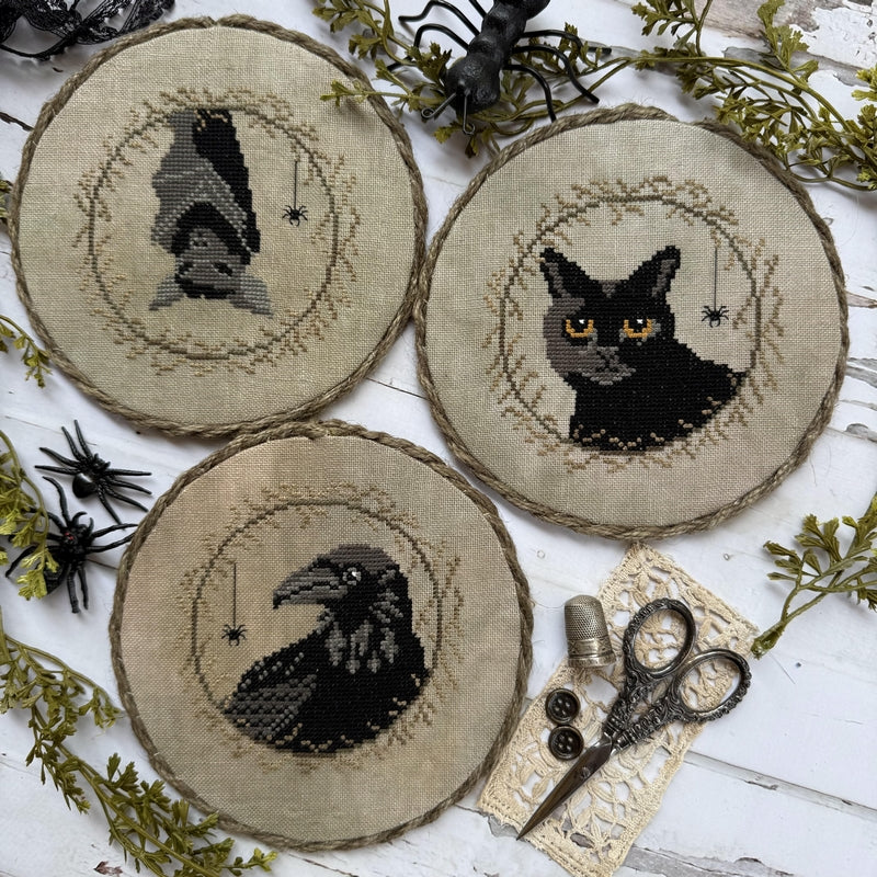 Halloween Animals Trio by PuntiniPuntini - PREORDER