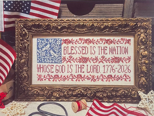 Toile Flag by Quaint Rose Needlearts