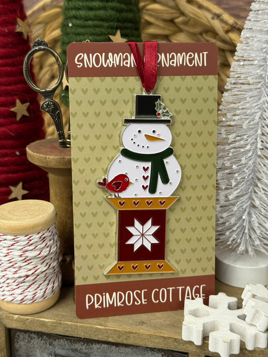 Snowman Ornament by Primrose Cottage