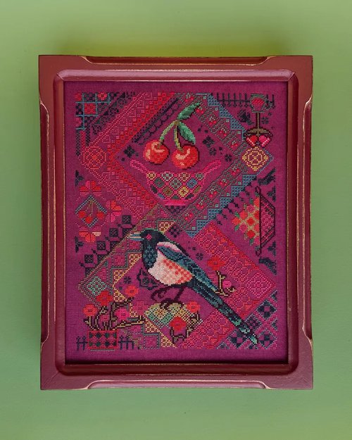 Cherry Magpie by JEDxStitch