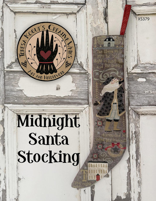 Midnight Santa Stocking by Teresa Kogut