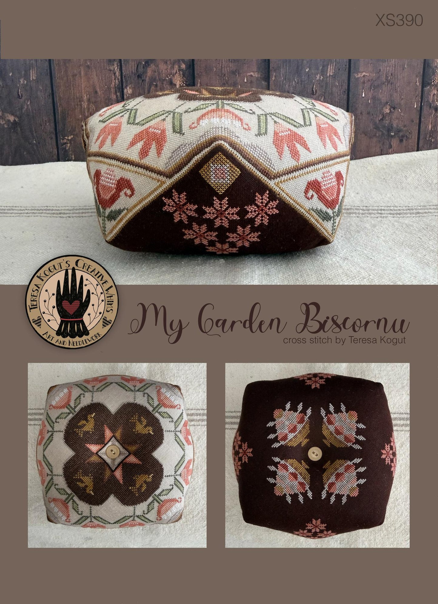My Garden Biscornu by Teresa Kogut