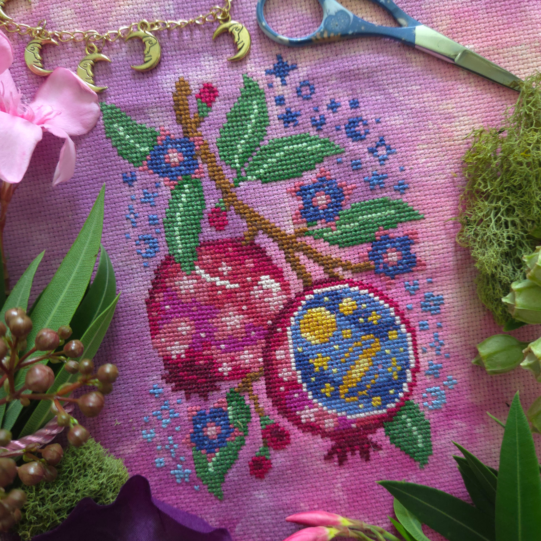 Starry Pomegranate by BAD Stitch - PREORDER