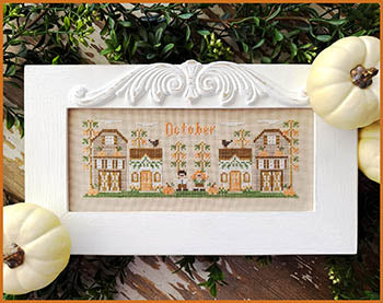 October Mini Village by Country Cottage Needleworks