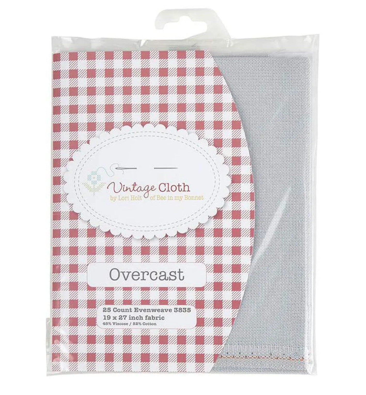 25 Count Evenweave - 19" x 27" - "Overcast" Vintage Cloth by Lori Holt
