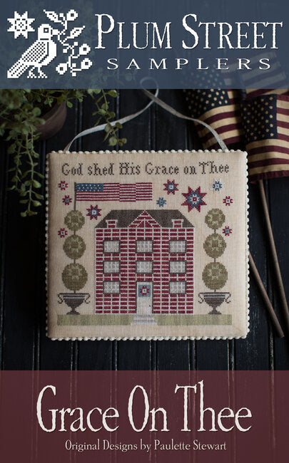 Grace on Thee by Plum Street Samplers