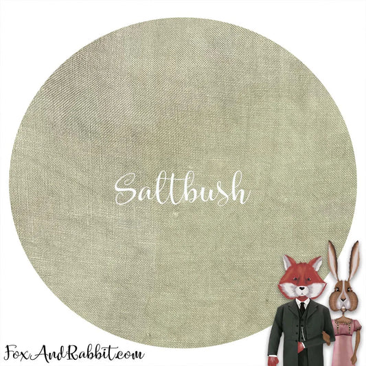 40 Count Linen - Stitcher's Half - "Saltbush" by Fox and Rabbit
