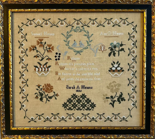 Sarah A. Hewes 1826 by Cross Stitch Antiques