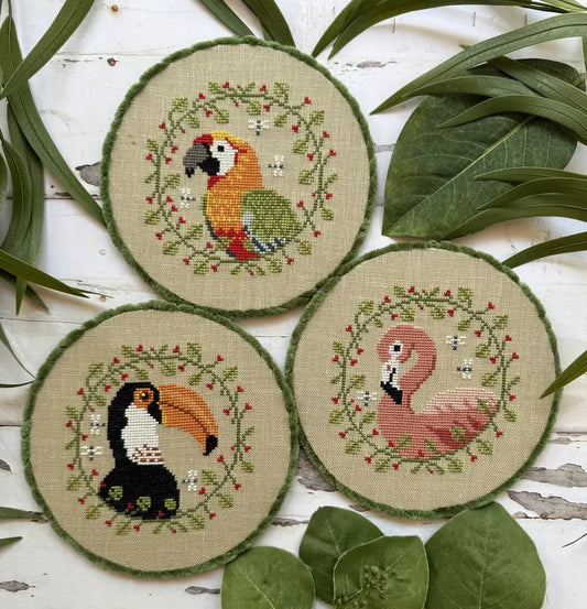 PREORDER - Tropical Birds Trio by Puntini Puntini