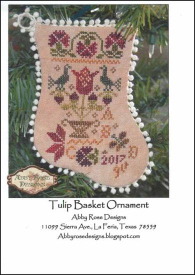 Tulip Basket Ornament by Abby Rose Designs